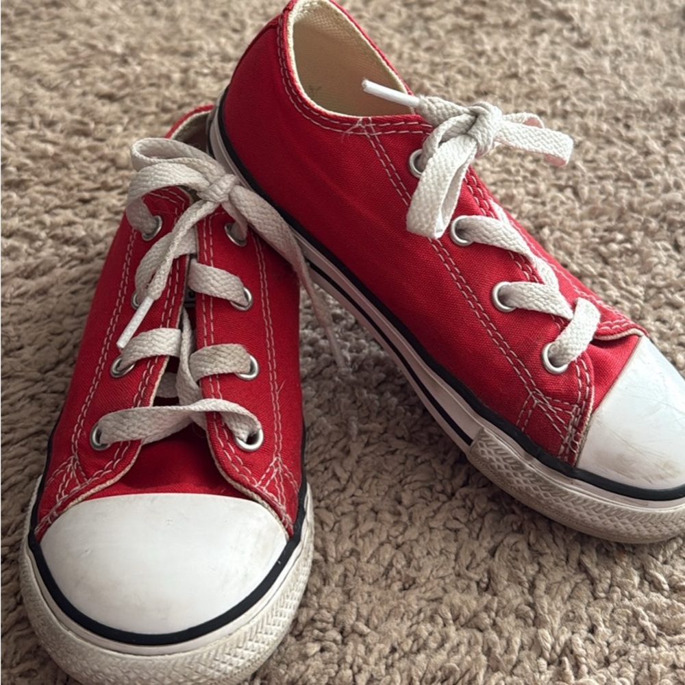 Converse Red and White Kids Sneakers